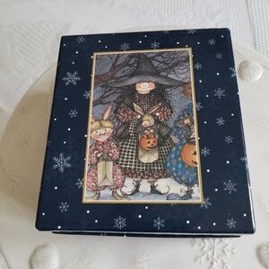 Lang & Wise 1998 Ceramic Ornaments Sherri Buck Baldwin Witch's Hat